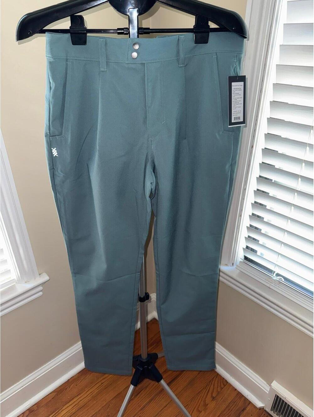 Rhone Golf Tour Trousers Tidal Green 30x32 Performance Stretch Pants NWT